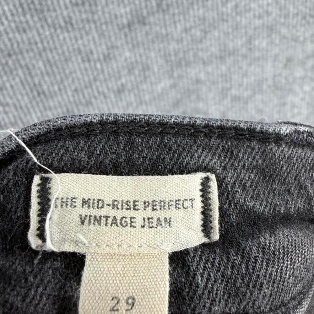 Madewell mid-rise perfect vintage jeans women's 29 black wash tapered - Picture 4 of 8